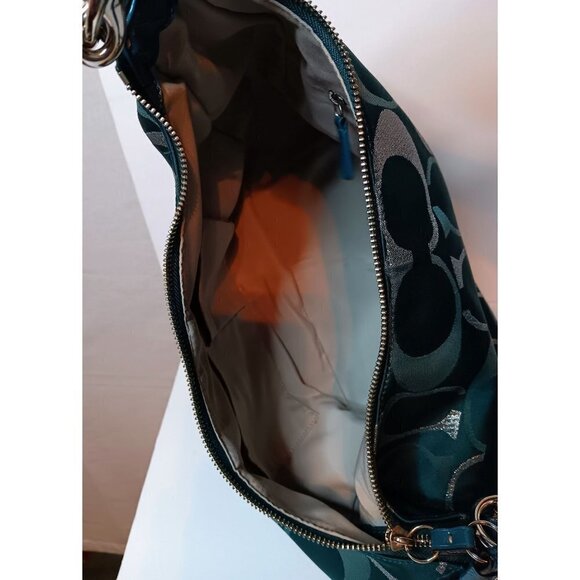 Coach Signature Logo Hobo Shoulder Bag - Picture 6 of 16